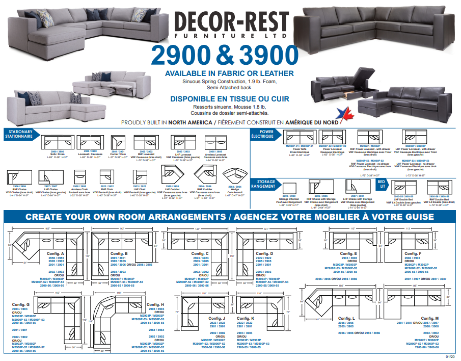 2900 - L Shape Sectional