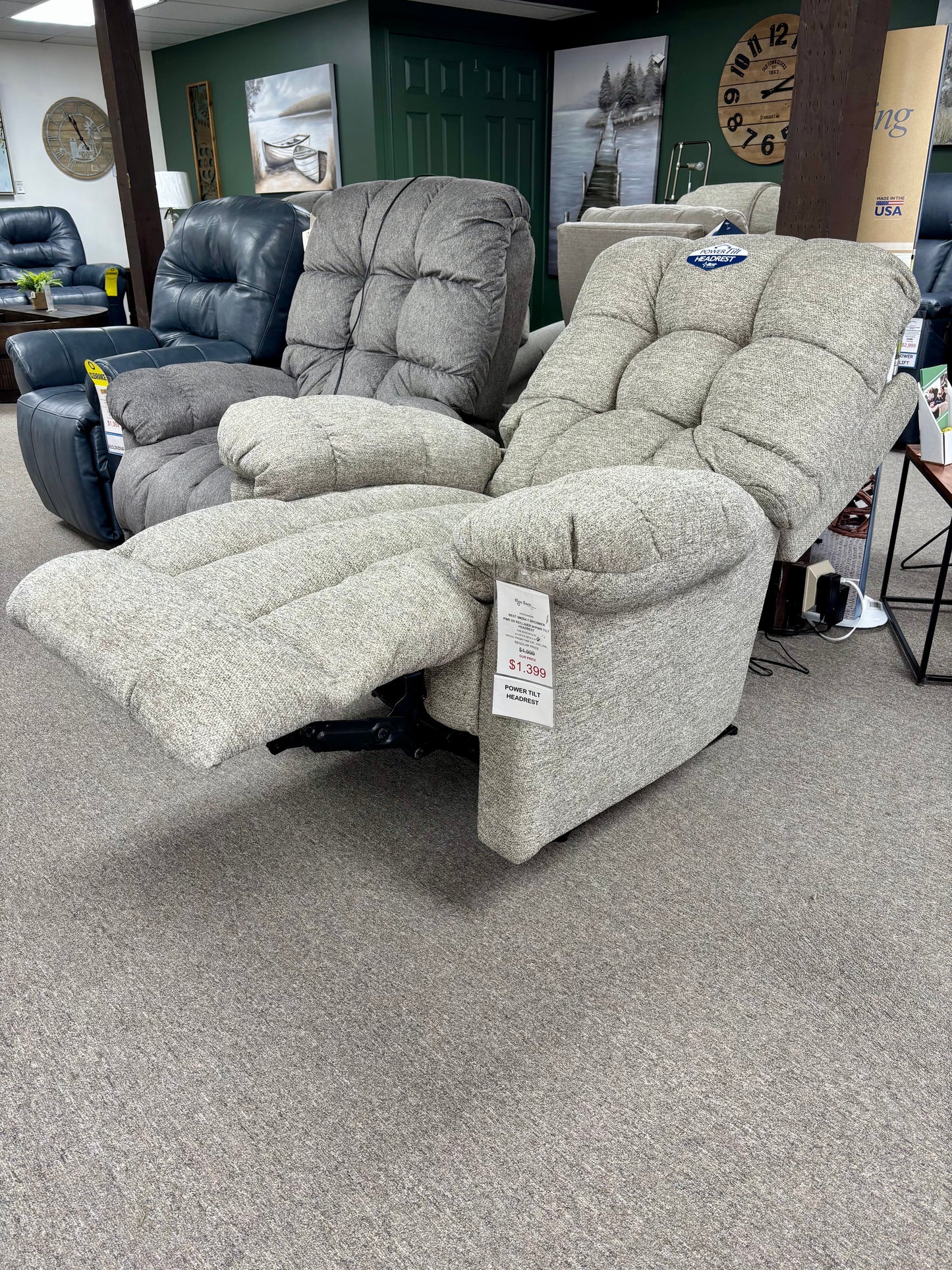 9MZ84-1 - Brosmer Power Recliner w/Tilt Headrest
