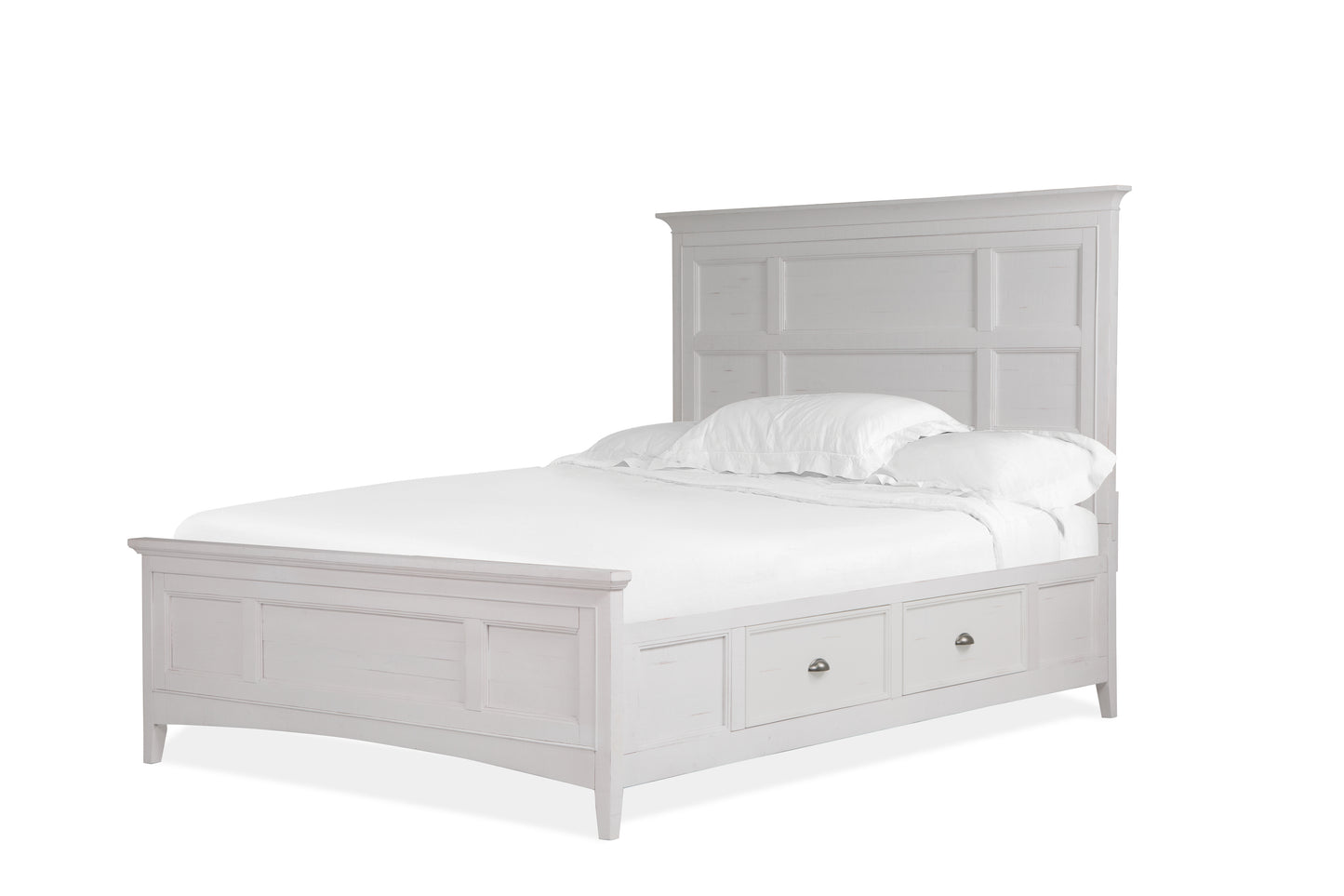 Heron Cove Complete Panel Bed w/ Storage Rails - B4400