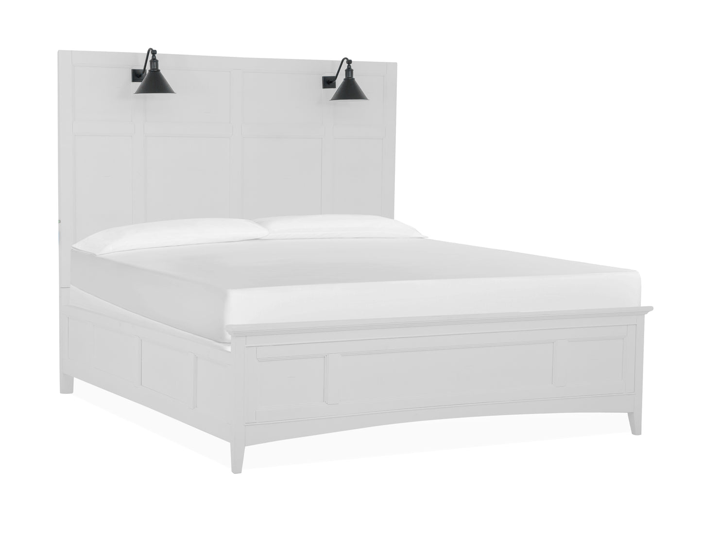 Heron Cove Complete Lamp Panel Bed w/ Regular Rails - B4400