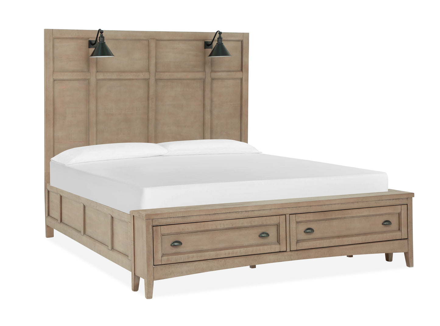 Paxton Place Complete Lamp Panel Storage Bed - B4805