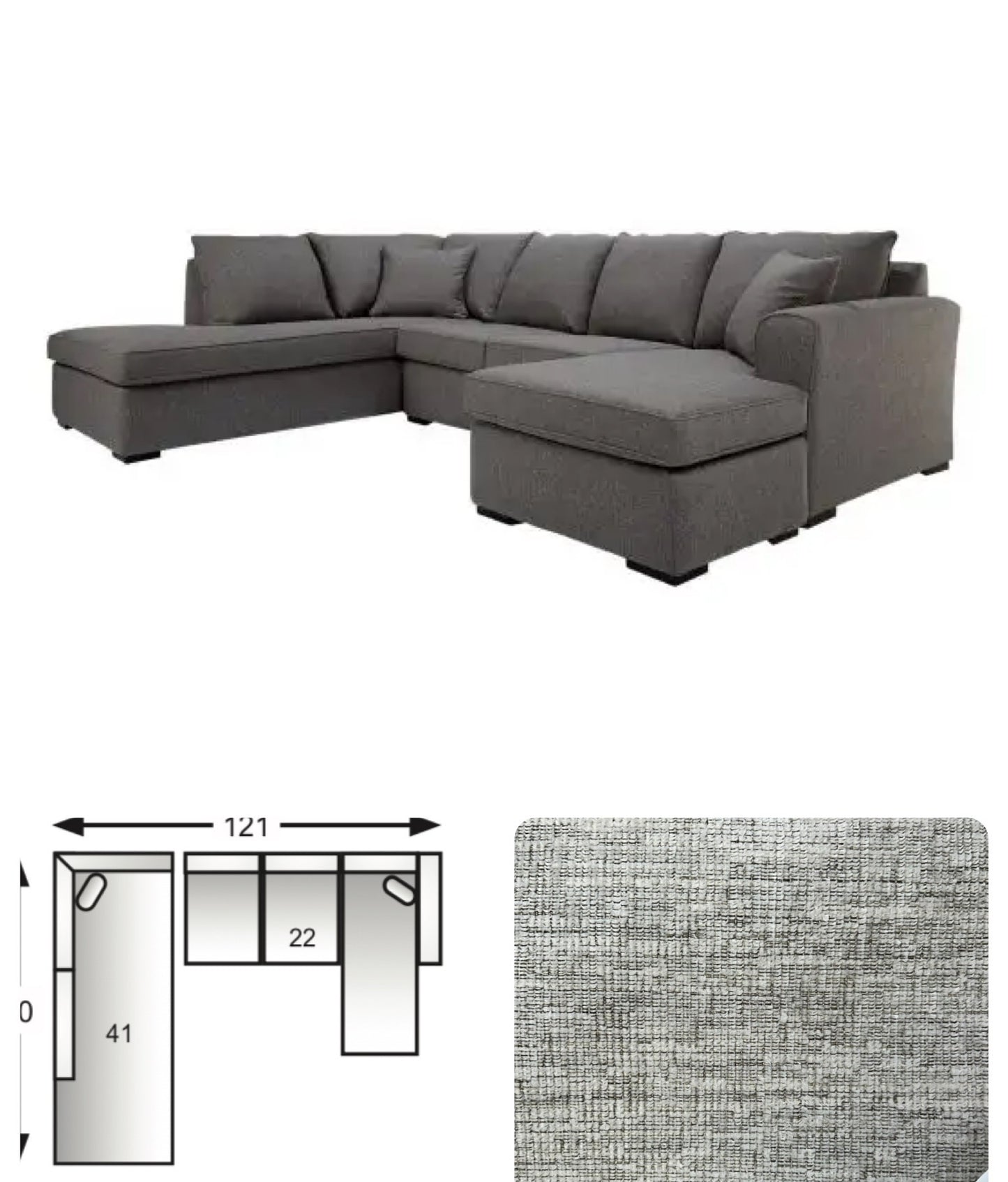 1445-22/39 - LHF Corner Chaise/RHF Sofa w/Chaise