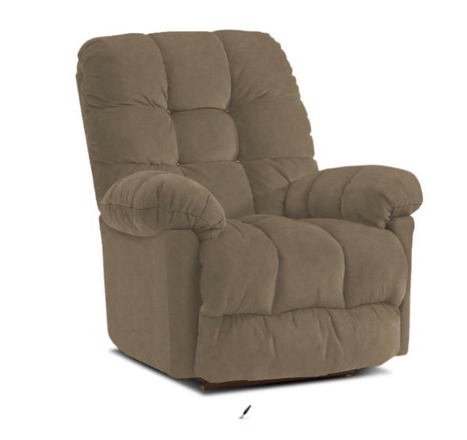 9MZ84-1LU - Brosmer Leather Power Recliner w/Tilt Headrest