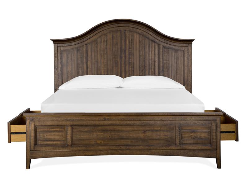 Bay Creek Complete Arched Bed With Storage Rails