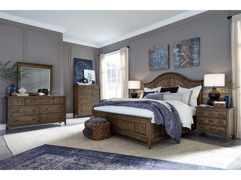 Bay Creek Complete Panel Bed w/ Storage Rails - B4398