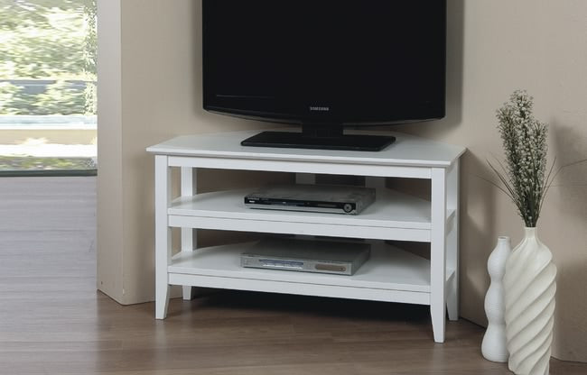 E1-Q138WB-P - Quadra Corner TV Stand