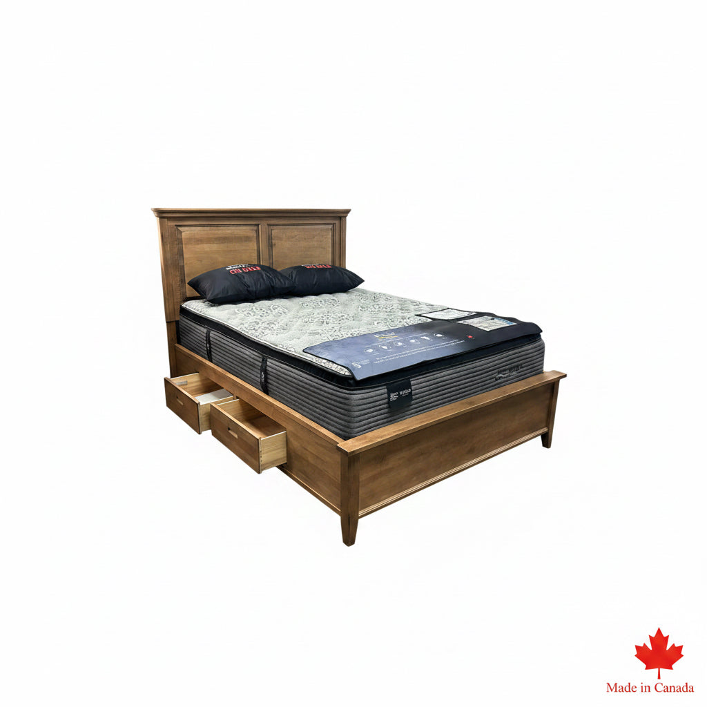 Durham Queen Storage Bed -  3000-921H,124S-124F-AGWH