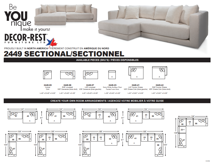 2449 Sectional