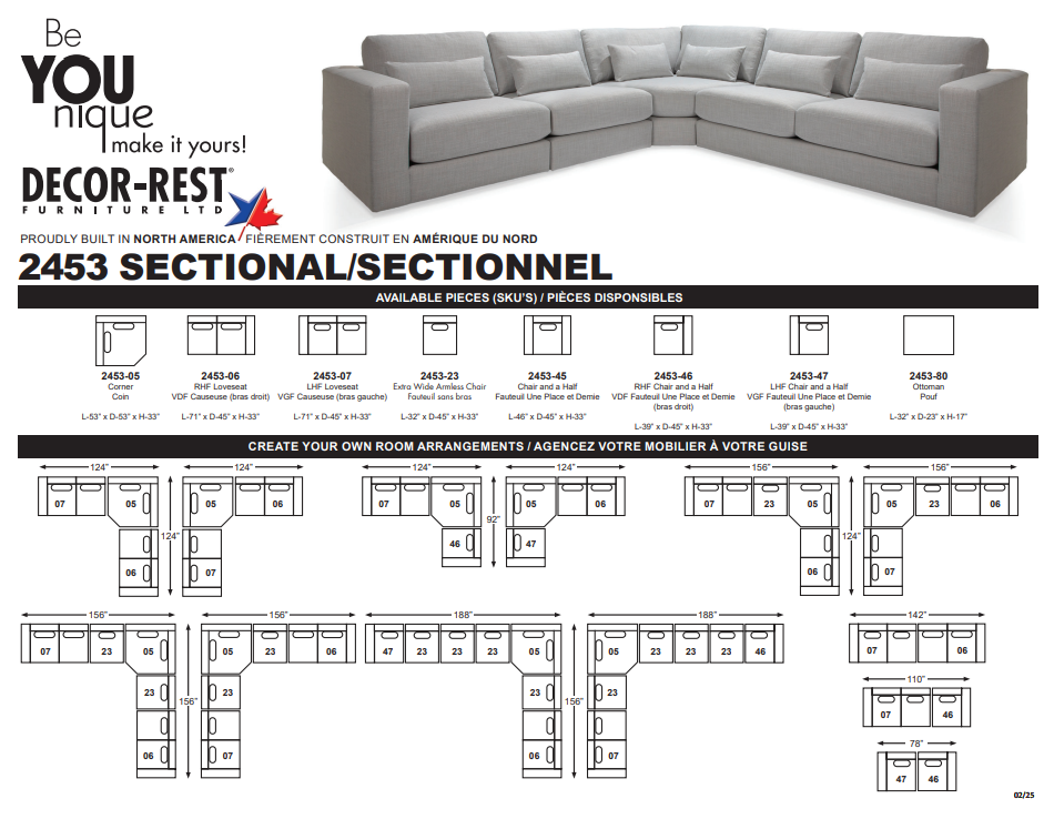 2453 Sectional