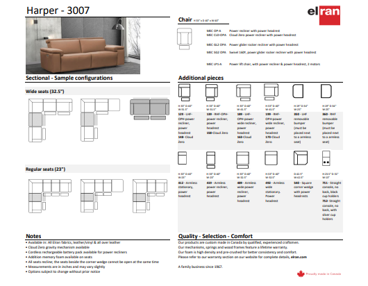 3007 Harper Sectional