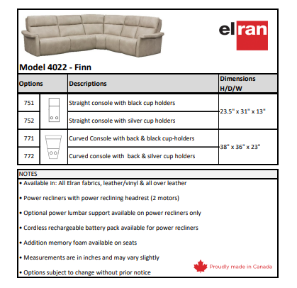 4022 Finn Sectional