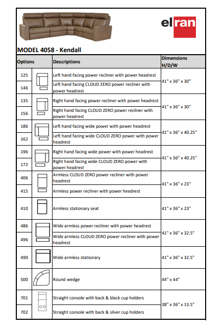 4058 Kendall Sectional