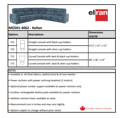 4062 Kellan Sectional