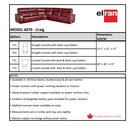 4070 Craig Sectional