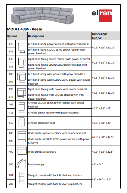 4084 Reese Sectional