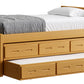 Captain’s Bed 39"HB & 26"FB With Double Trundle/ Drawer