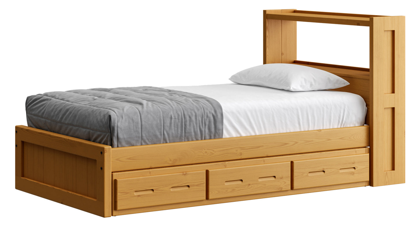 Bookcase Bed With Trundle/ Drawer