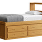 Captain’s Bookcase Bed With Double Trundle/ Drawer