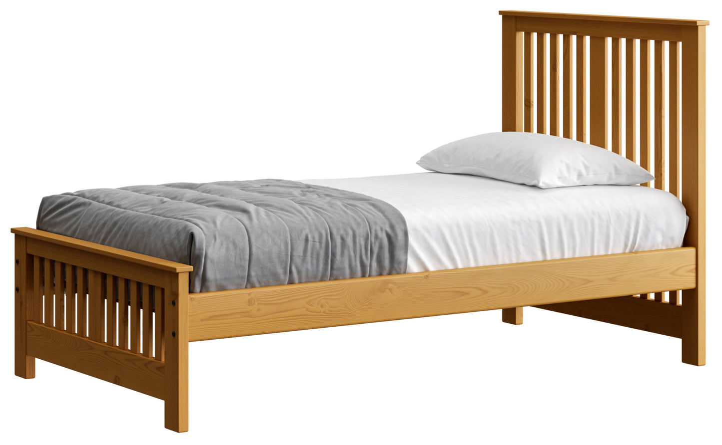 Shaker Bed 44" Headboard & 18"Footboard