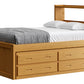 Captain’s Bookcase Bed With Double Trundle/ Drawer