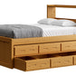 Captain’s Bookcase Bed With Double Trundle/ Drawer