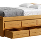 Captain’s Bed 39"HB & 26"FB With Double Trundle/ Drawer