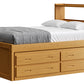 Captain’s Bookcase Bed With Double Trundle/ Drawer