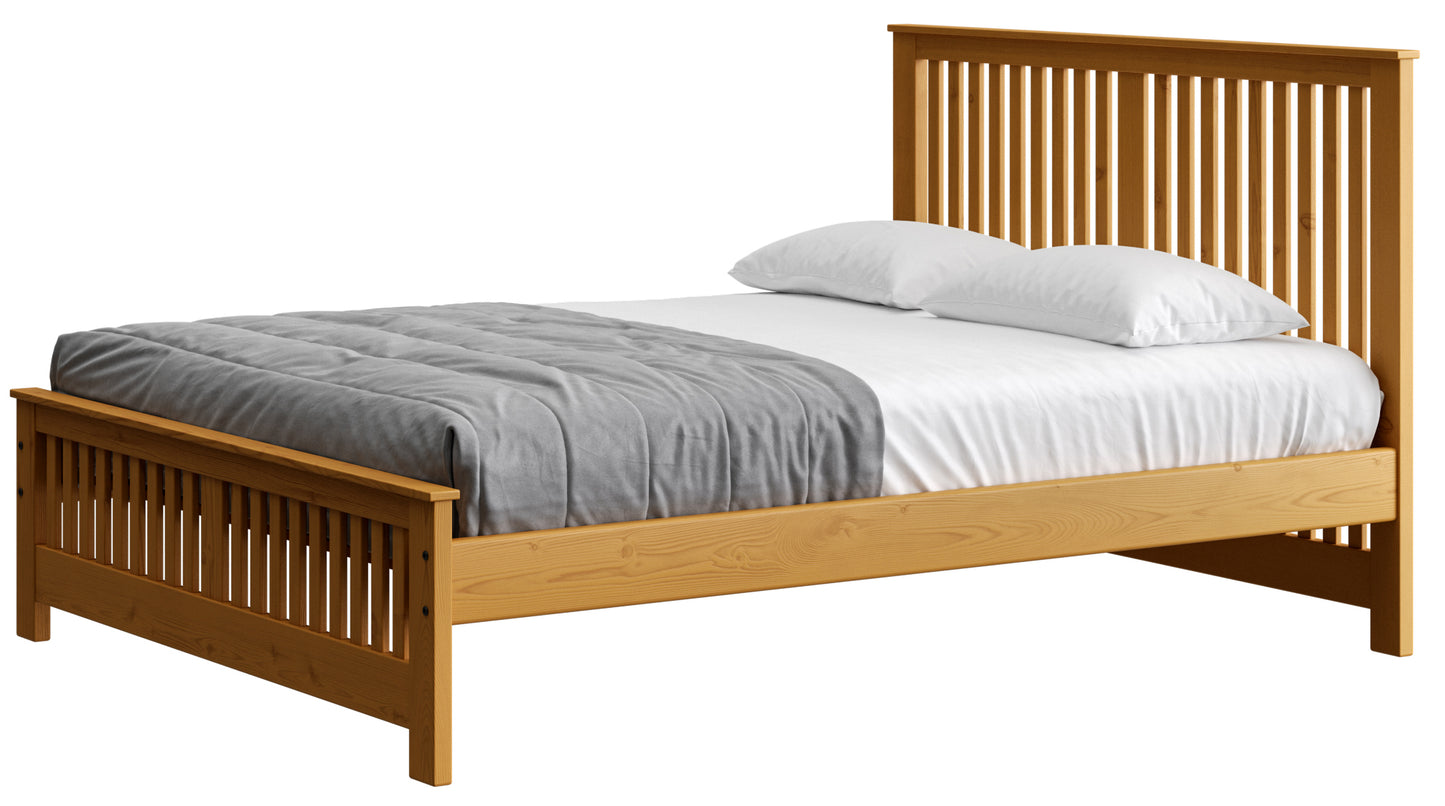 Shaker Bed 44" Headboard & 18"Footboard