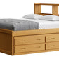 Captain’s Bookcase Bed With Double Trundle/ Drawer