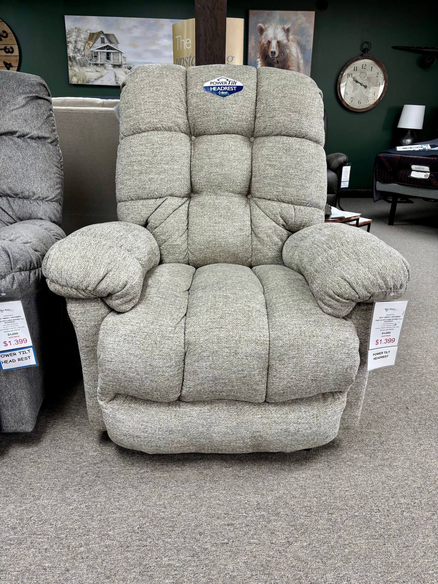 9MZ84-1 - Brosmer Power Recliner w/Tilt Headrest