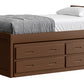 Captain’s Bed 39"HB & 26"FB With Double Trundle/ Drawer