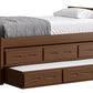 Captain’s Bed 39"HB & 26"FB With Double Trundle/ Drawer