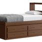 Captain’s Bookcase Bed With Double Trundle/ Drawer