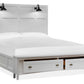 Heron Cove Complete Lamp Panel Storage Bed  - B4400