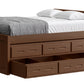 Captain’s Bed 39"HB & 26"FB With Double Trundle/ Drawer