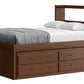 Captain’s Bookcase Bed With Double Trundle/ Drawer