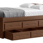 Captain’s Bed 39"HB & 26"FB With Double Trundle/ Drawer