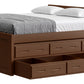 Captain’s Bed 39"HB & 26"FB With Double Trundle/ Drawer