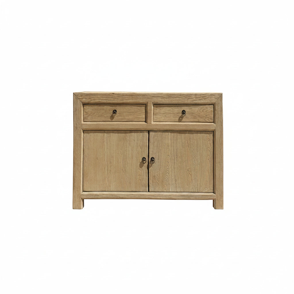 Recycled Elm Wooden Buffet, Natural