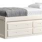 Captain’s Bed 39"HB & 26"FB With Double Trundle/ Drawer