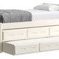 Captain’s Bed 39"HB & 26"FB With Double Trundle/ Drawer