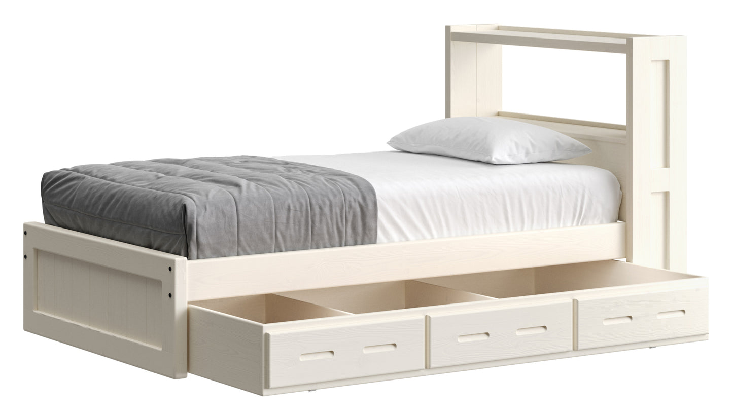 Bookcase Bed With Trundle/ Drawer