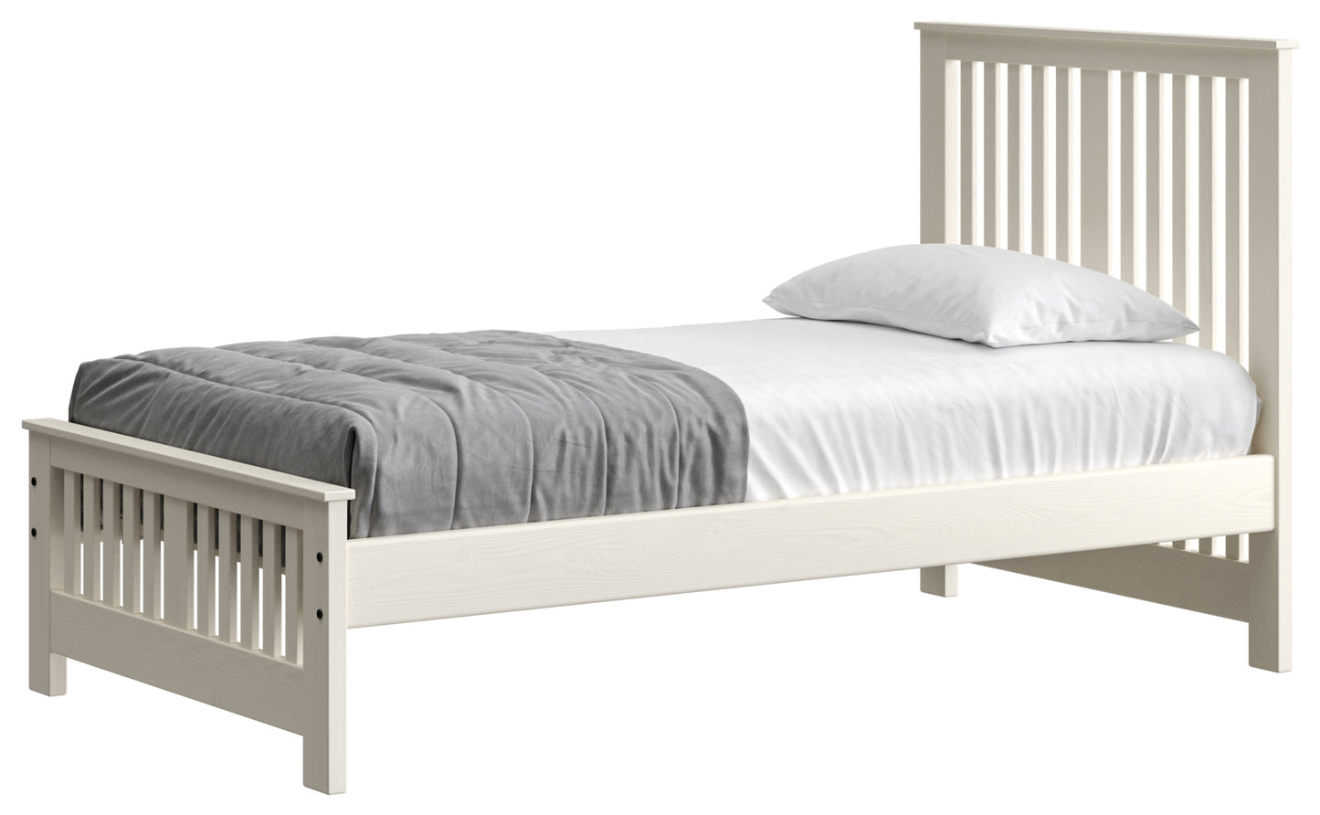 Shaker Bed 44" Headboard & 18"Footboard