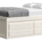 Captain’s Bed 39"HB & 26"FB With Double Trundle/ Drawer