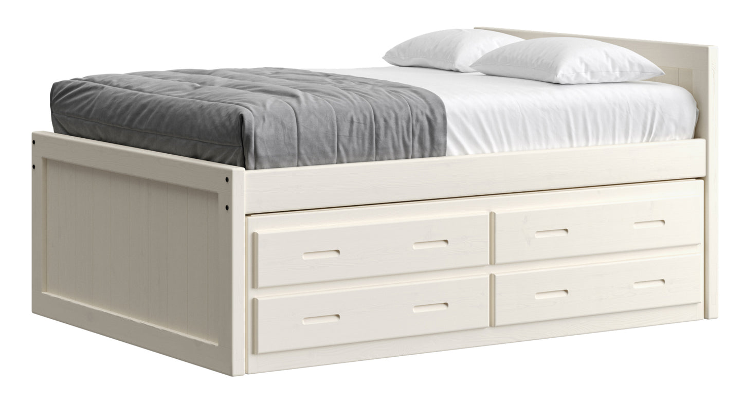 Captain’s Bed 39"HB & 26"FB With Double Trundle/ Drawer