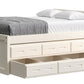 Captain’s Bed 39"HB & 26"FB With Double Trundle/ Drawer