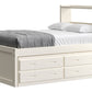 Captain’s Bookcase Bed With Double Trundle/ Drawer