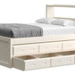 Captain’s Bookcase Bed With Double Trundle/ Drawer