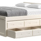 Captain’s Bed 39"HB & 26"FB With Double Trundle/ Drawer