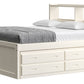 Captain’s Bookcase Bed With Double Trundle/ Drawer